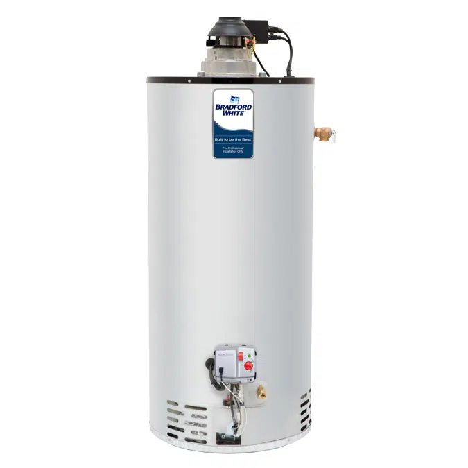 Bradford White Atmospheric Vent Fan-Assist Gas Water Heater